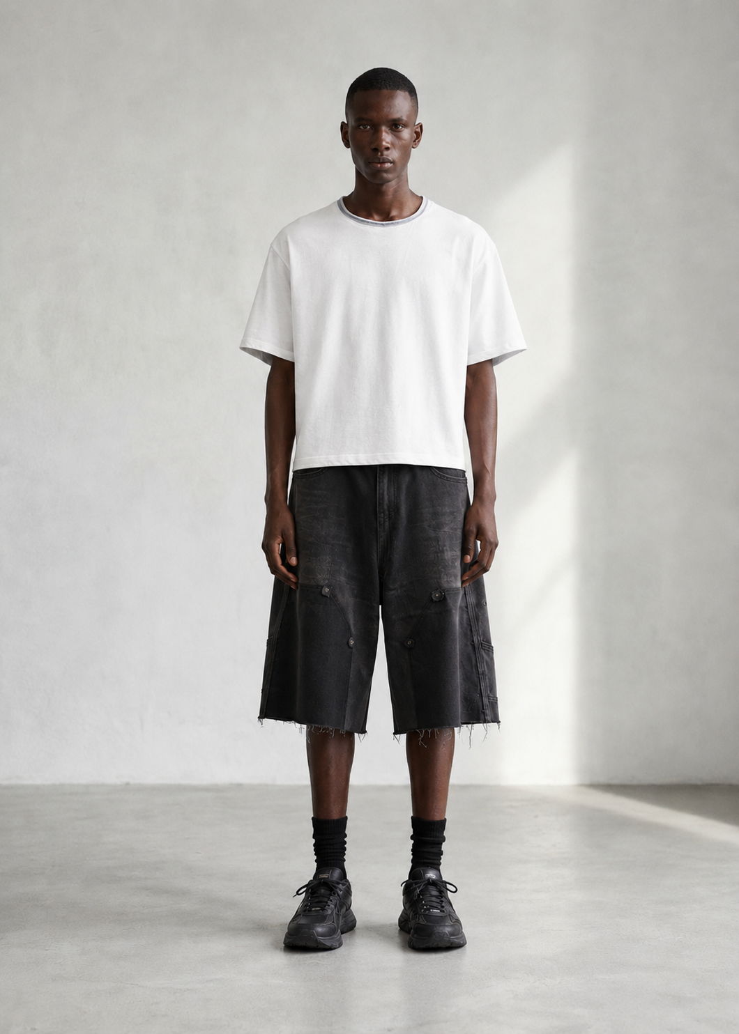 Vintage Cargo Denim Shorts