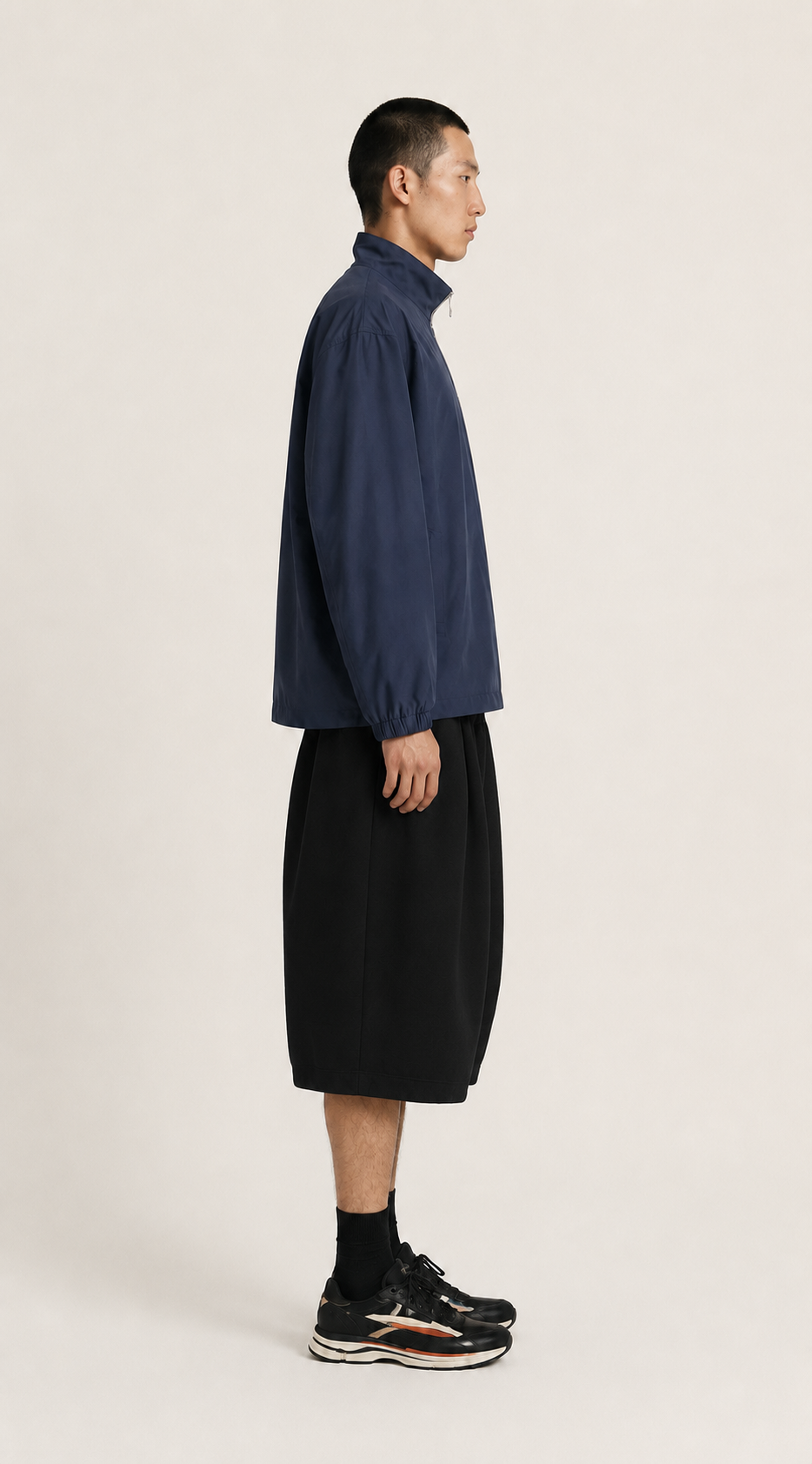 Pleated shorts