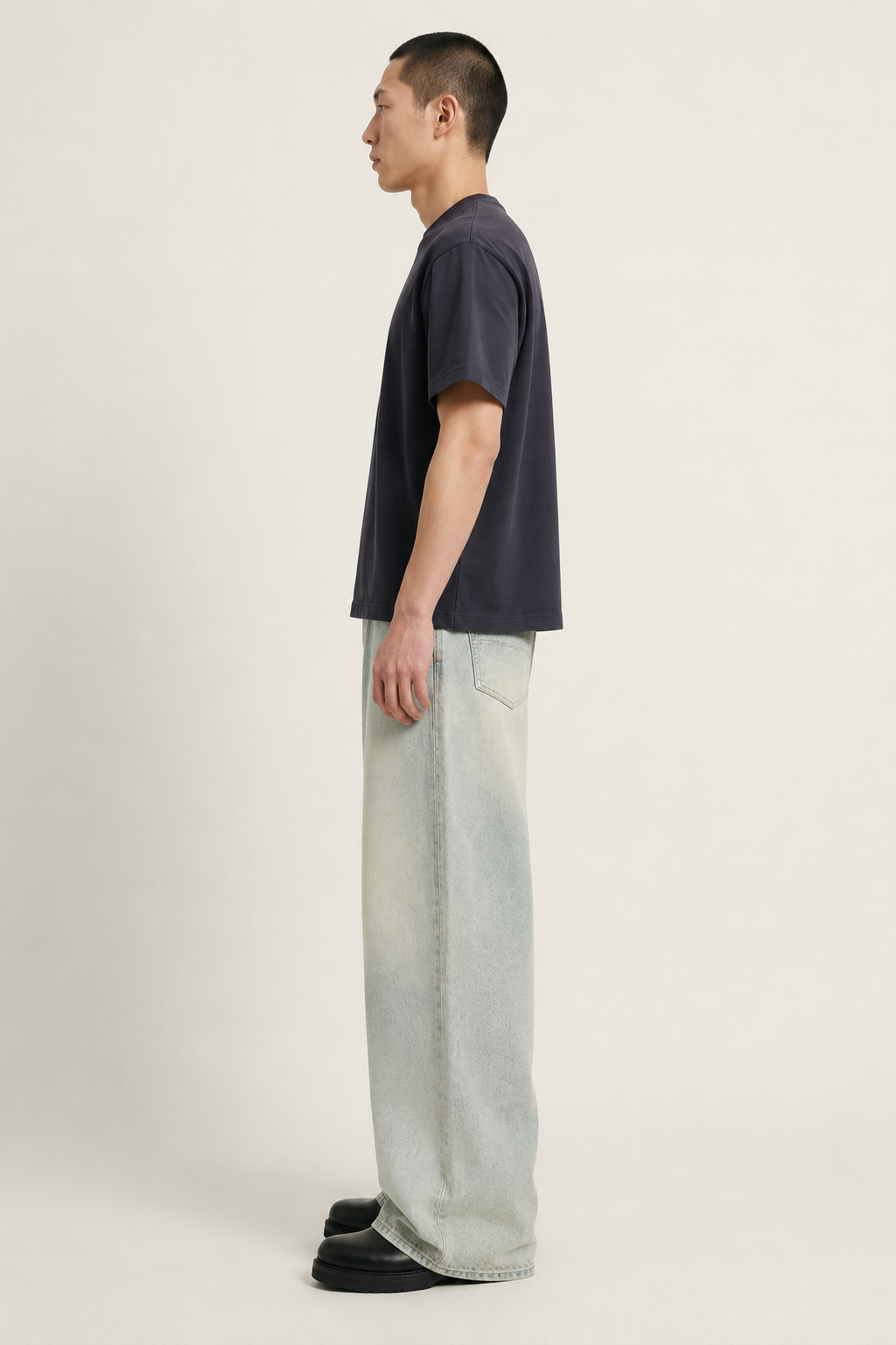 Light Washed Oversize Denim