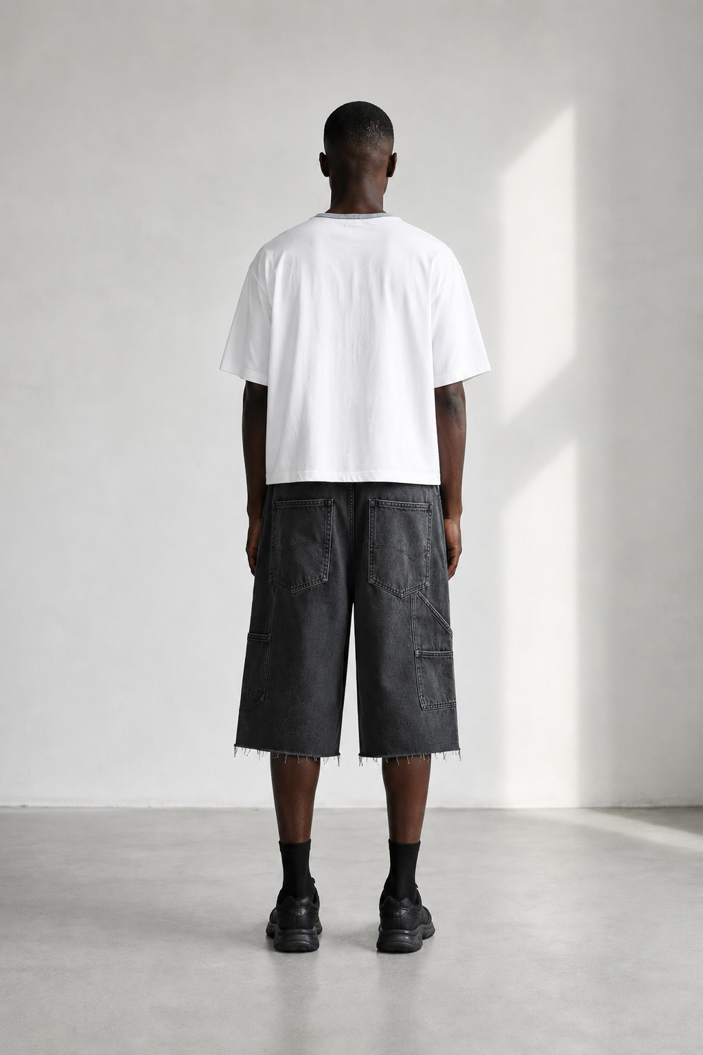 Vintage Cargo Denim Shorts