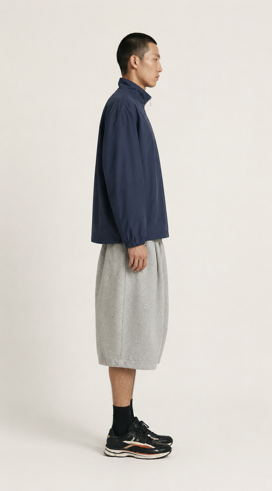 Pleated shorts