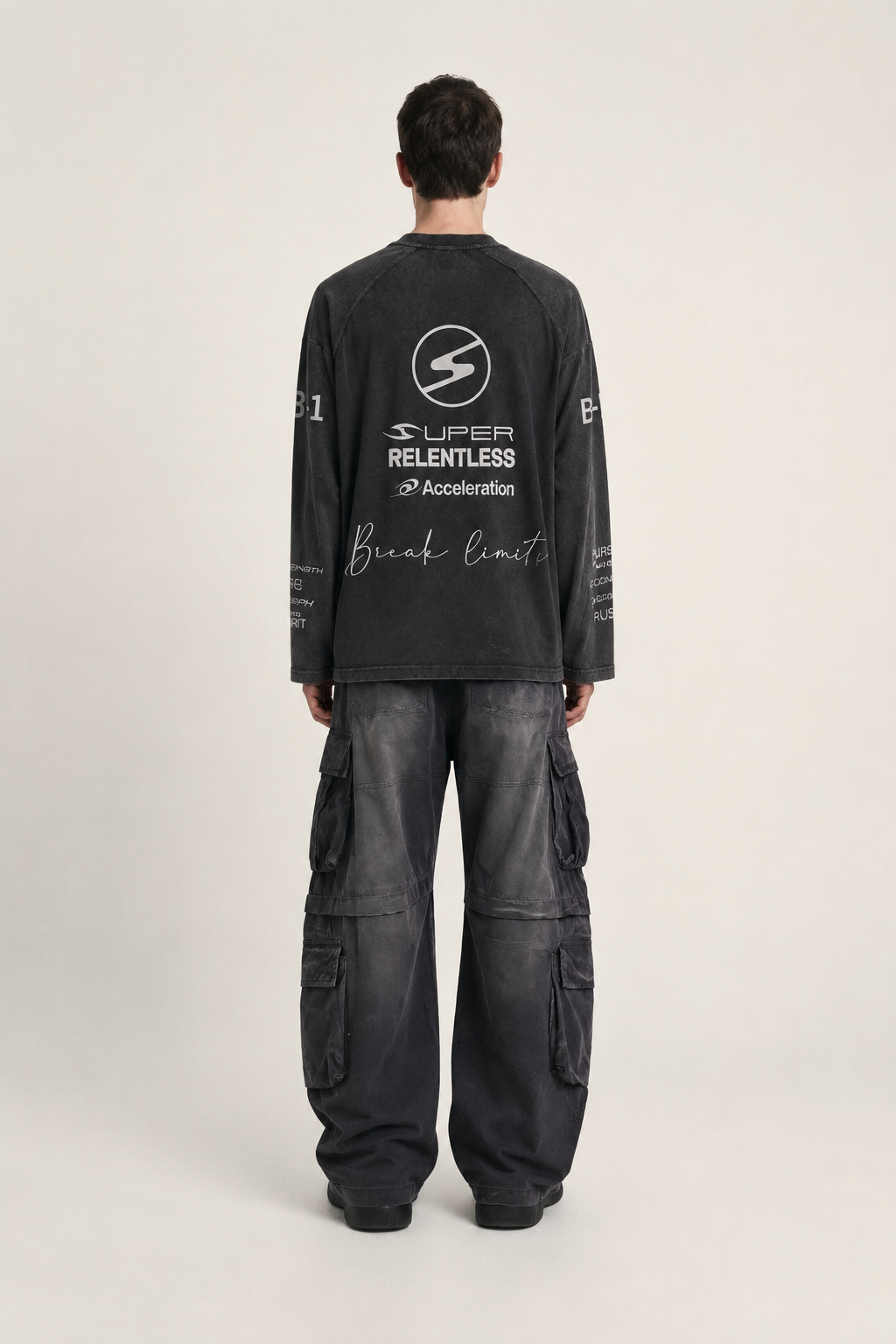 Washed black long sleeve