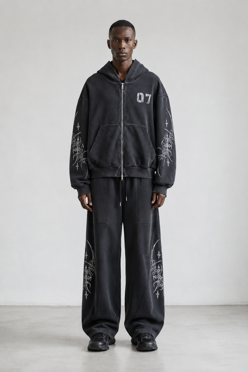 Washed Hoodie Set
