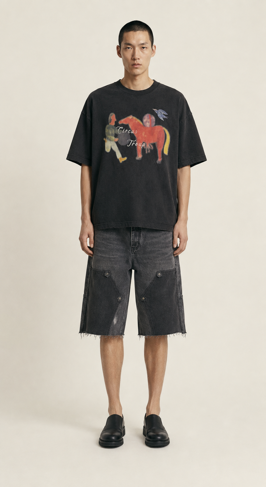 Circus Troupe Washed Oversized Tee