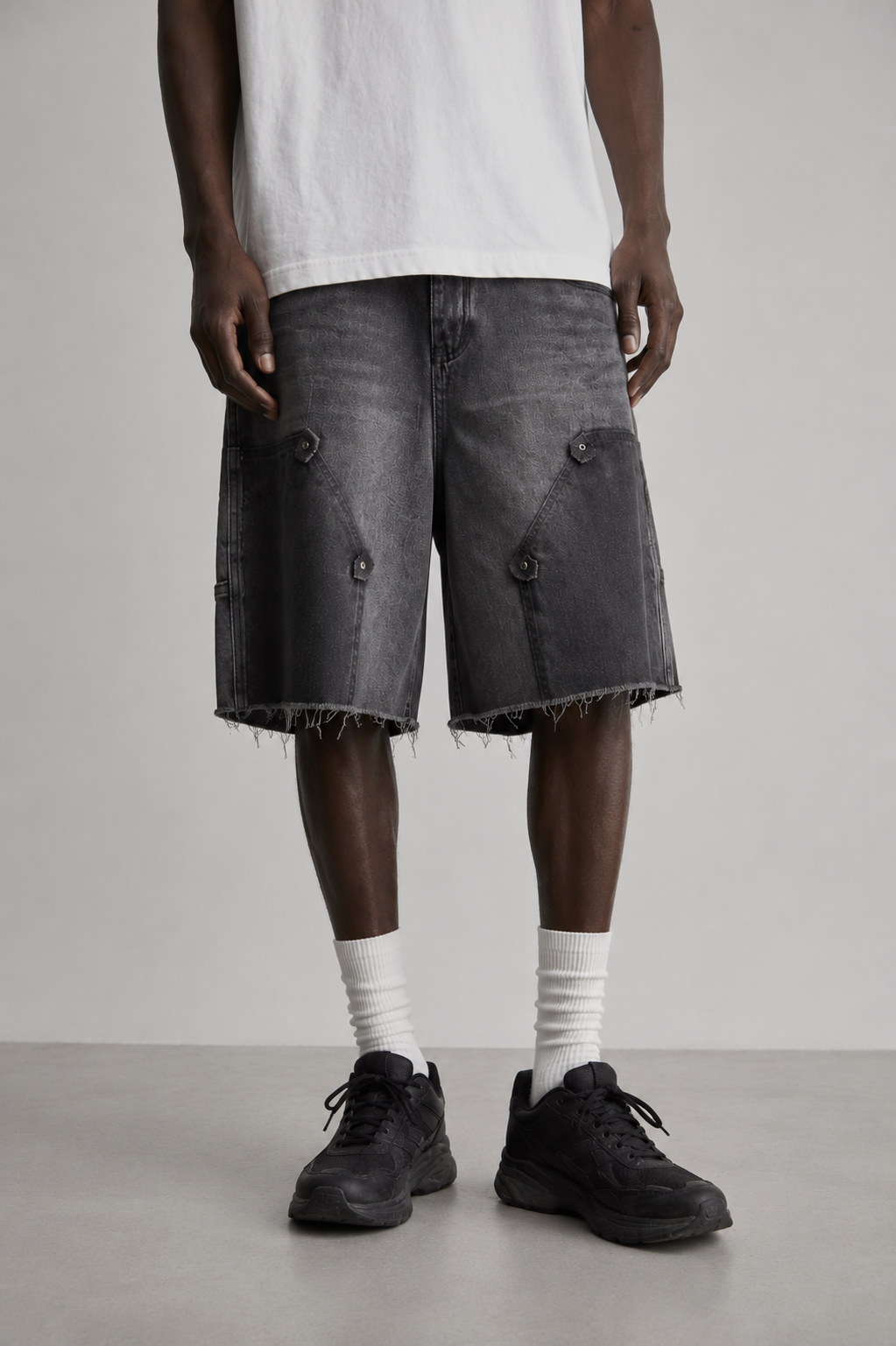 Vintage Cargo Denim Shorts
