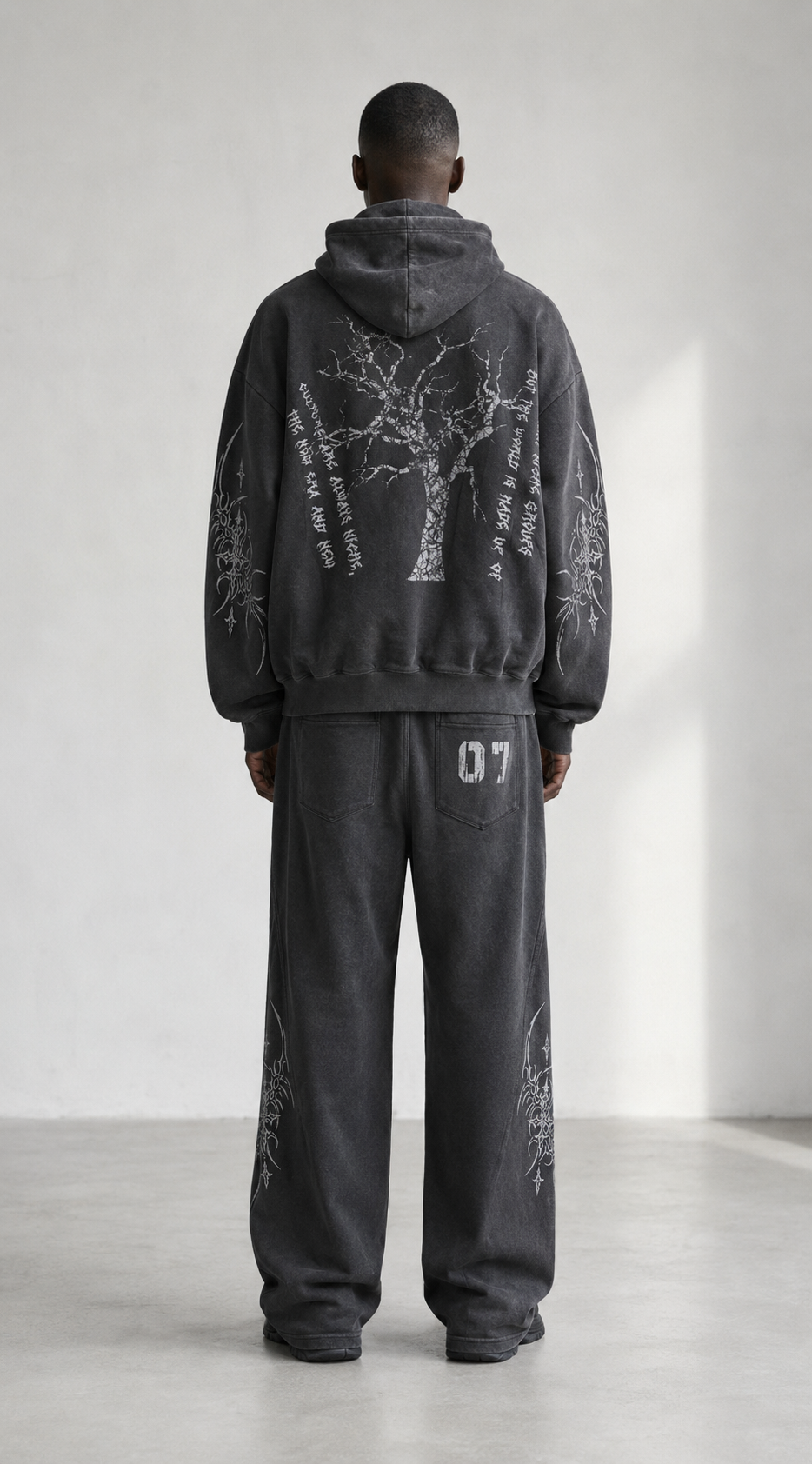 Washed Hoodie Set