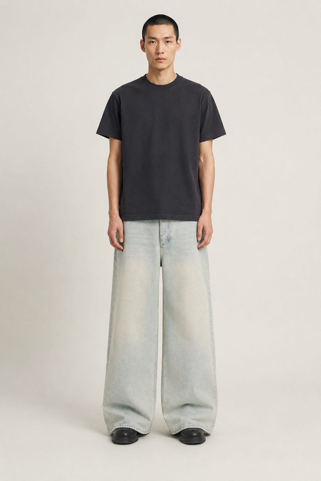Light Washed Oversize Denim