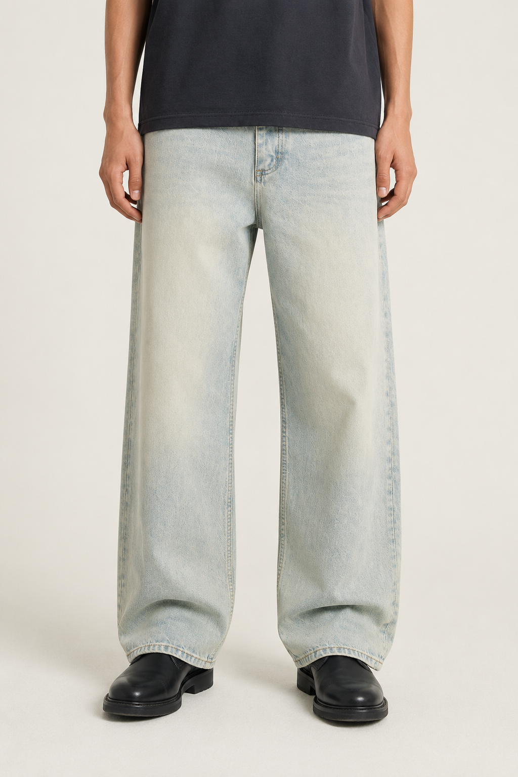 Light Washed Oversize Denim