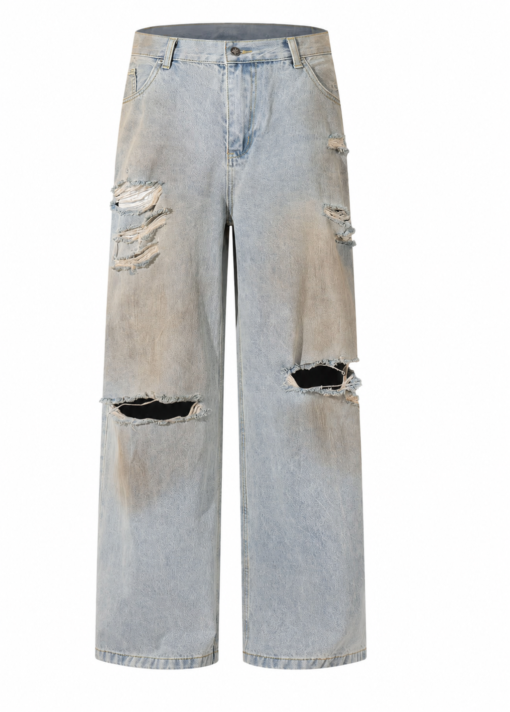 Distressed Oversized Fit Denim