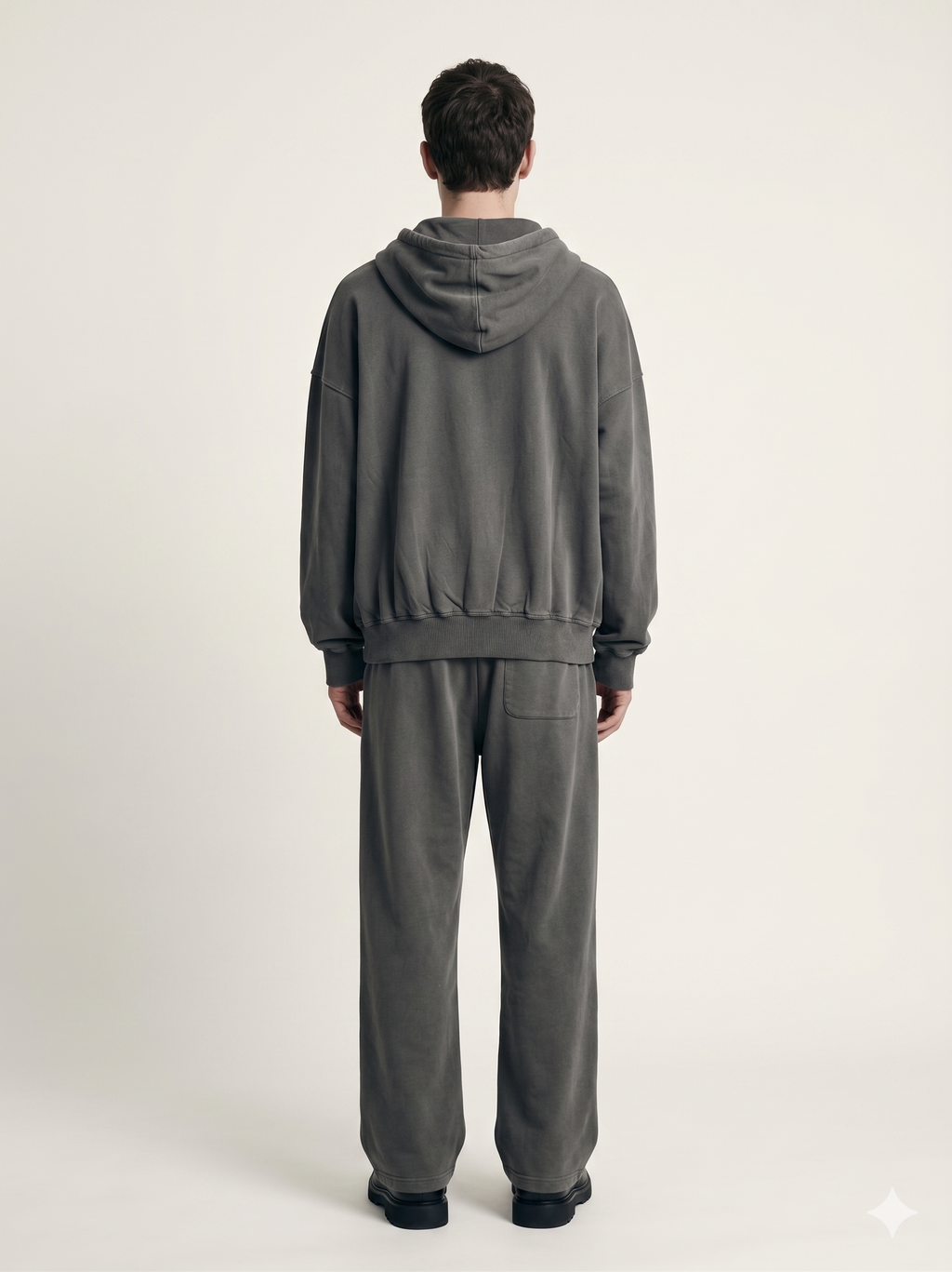 Washed green hoodie